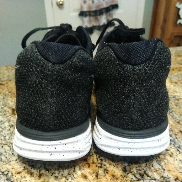 Nike Mens Flyknit Lunar III 698181-010 Black Oreo Running Shoes Sneakers Size 14 - Picture 11 of 12